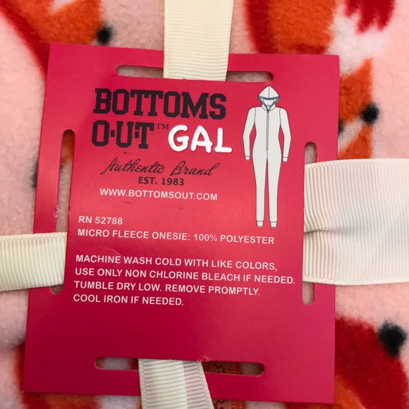 Bottom Out Gal Micro Fleece Union Onesie - Picture 2 of 2